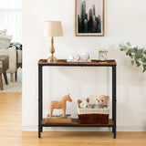 2 Pack 29.5" Narrow Console Table, Small Entryway Table, Thin Sofa Table,