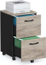 2-Drawer File Cabinet, Filing Cabinet for Home Office, Small Rolling File Cabinet