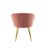 Lakia Dining Chairs with Luxurious Velvet Upholstery, Stylish Gold Metal Legs,