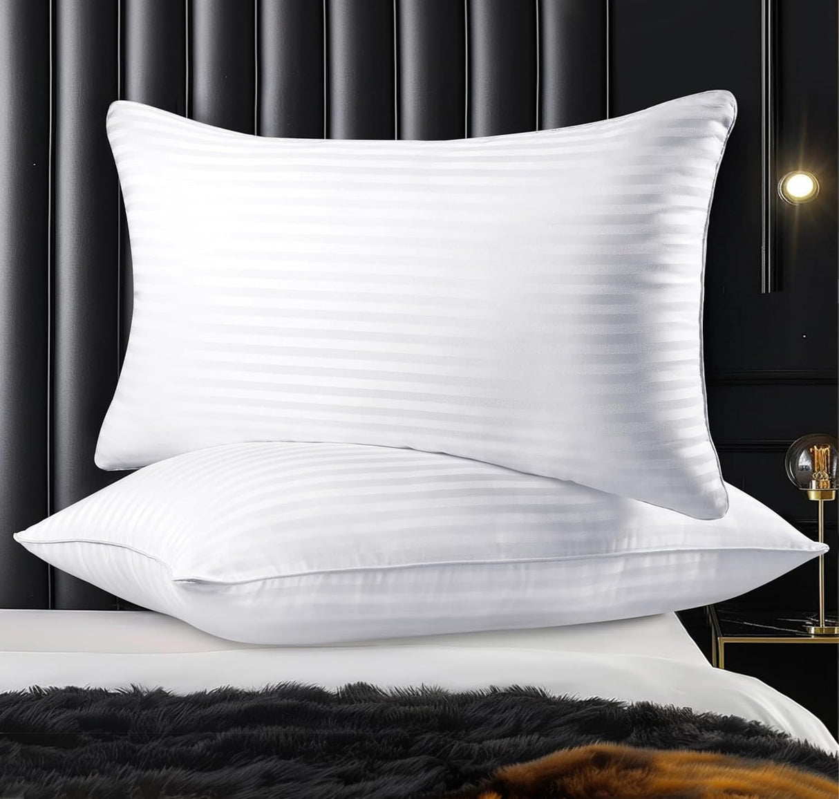 Pillows King Size Set of 2, Hotel Collection Bed Pillows for Sleeping