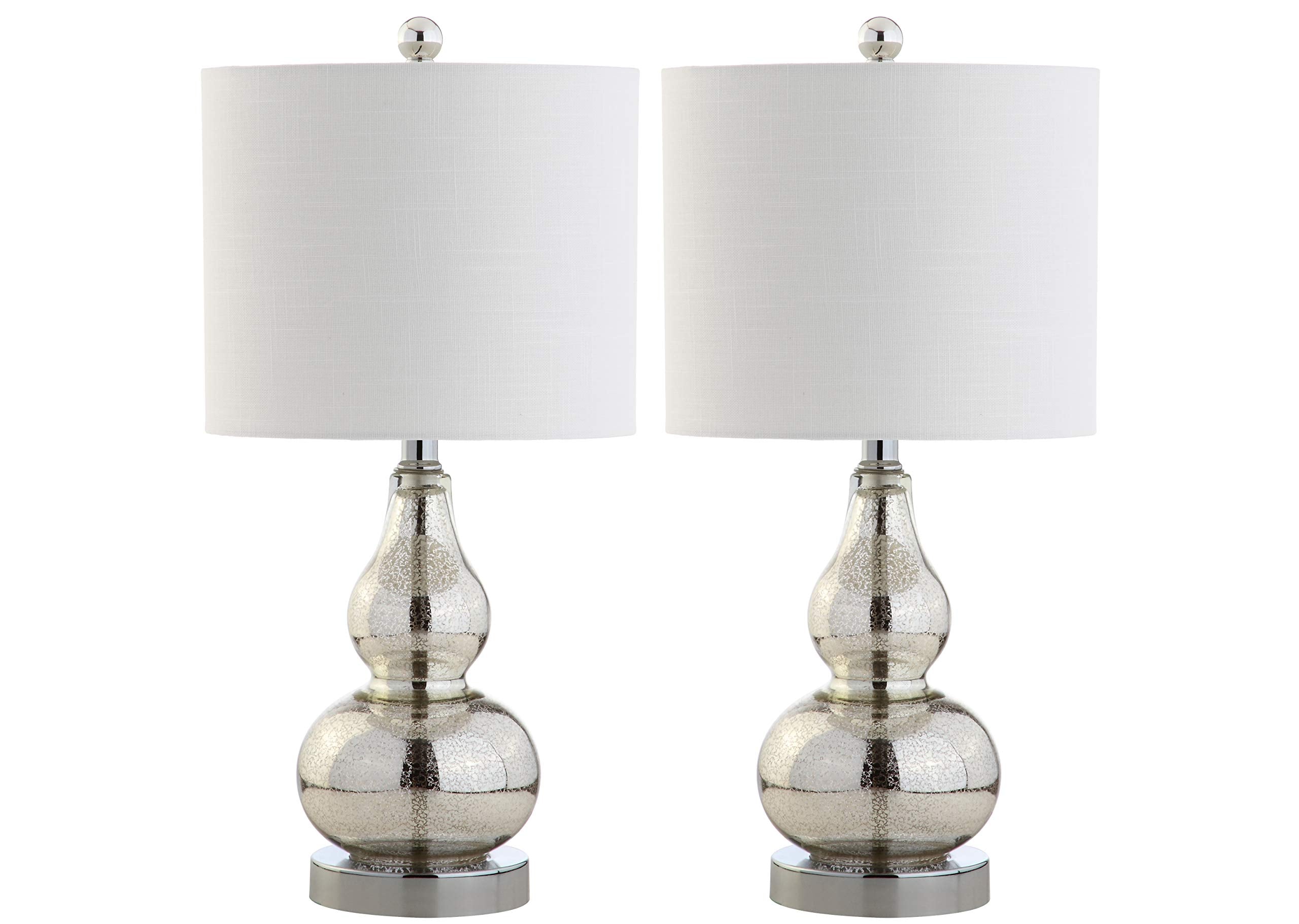 JYL1028C-SET2 Anya 20.5" Mini Glass Lamp(Set of 2) Transitional,Glam,Midcentury