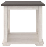 Dorrinson Square Modern Farmhouse End Table, 23"D x 23"W x 22"H