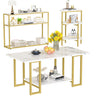 3 Pieces Modern Coffee Set, with Console Table