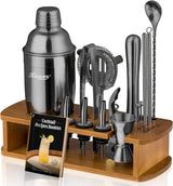 Cocktail Shaker Set Bartender Kit with Stand Bar Set Drink Mixer Set