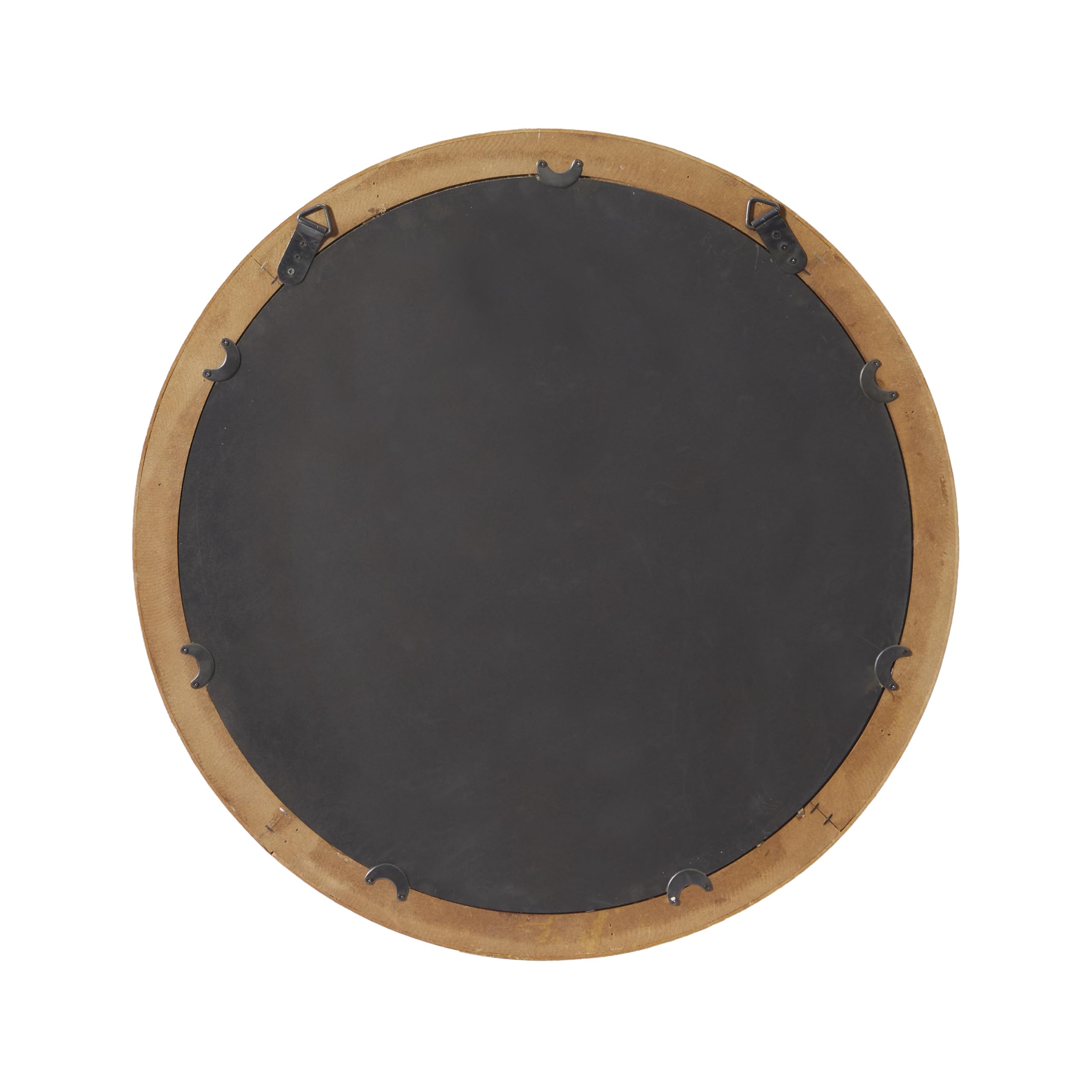 Wood Room Wall Mirror Entryway Mirror, Wall Mounted Mirror 24" x 3" x 24", Brown