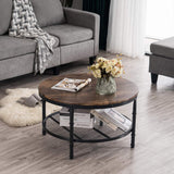 Round Coffee Tables Living Room, 31.5" Round Coffee Table