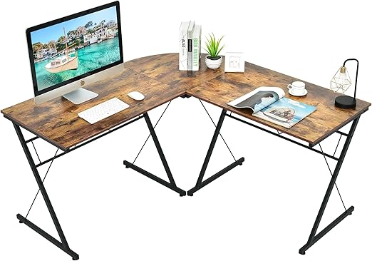 L-Shaped Gaming Desk, 59" Home Office Desk Computer Table Writing Table