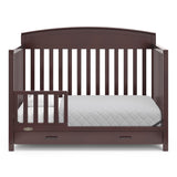 Benton 5-in-1 Convertible Crib with Drawer (Espresso) - Converts from Baby Crib to Toddler Bed