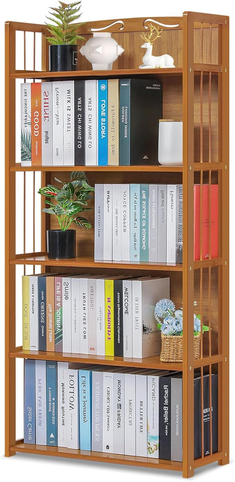 Book Shelf and Bookcase Floorstanding 4-Tier Modern Open Bookshelf Book Case Display Shelf Book Storage Home Decor Furniture for Office Bedroom Living Room