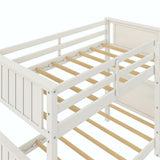 Bailen Convertible Solid Wood Bunk Bed, Stackable and Detachable Bed Frames