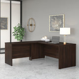 Studio C 72W x 30D L Shaped Desk with 42W Return in Black Walnut