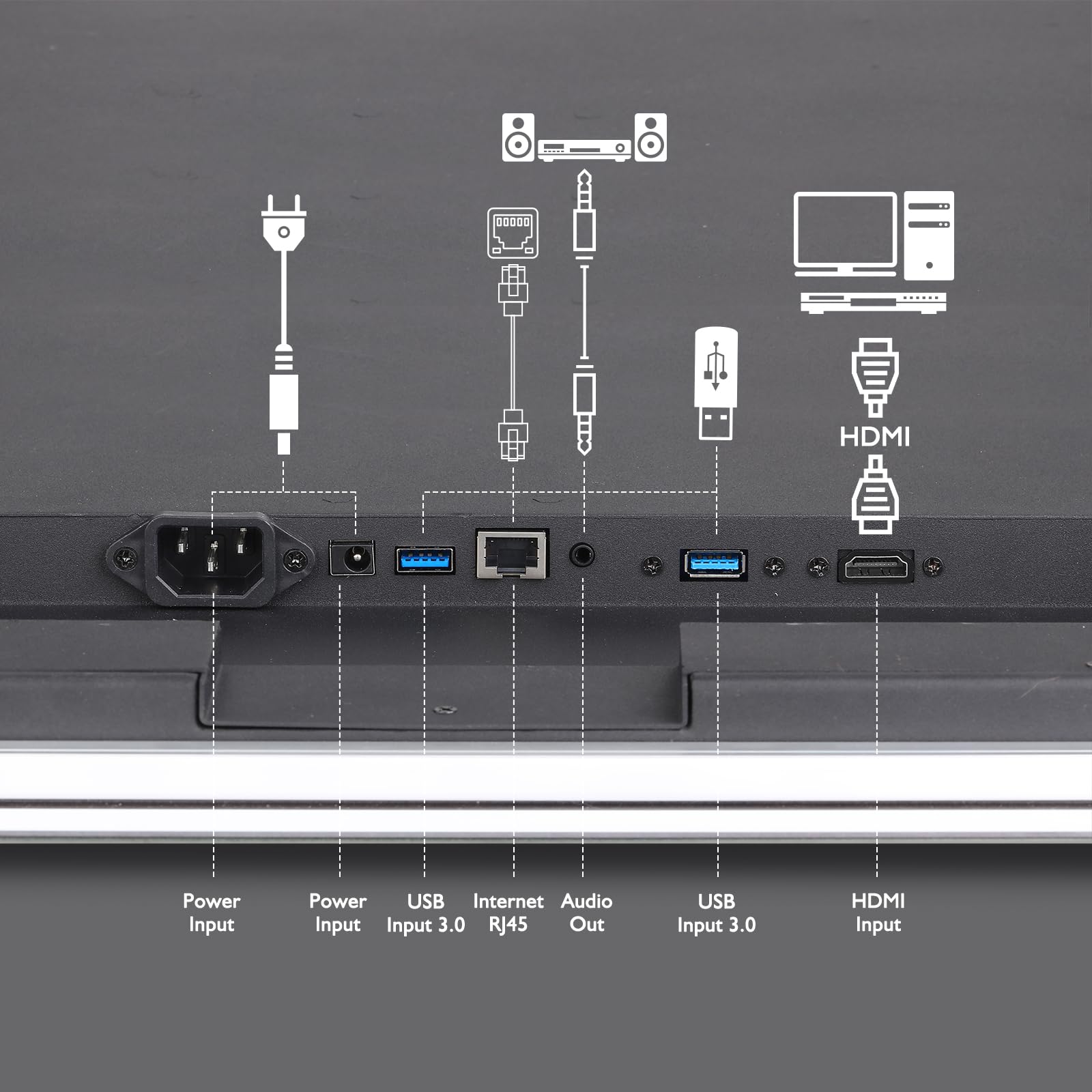 39×20 Inch Smart Bathroom Mirror with Touchscreen TV