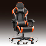 Gaming Chair, Ergonomic Computer Gamer Chair, Racing Style Swivel Office Desk Chair