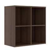 Bookcase, 4 Cube Open Storage Organizer Display Bookshelf, HOFB017