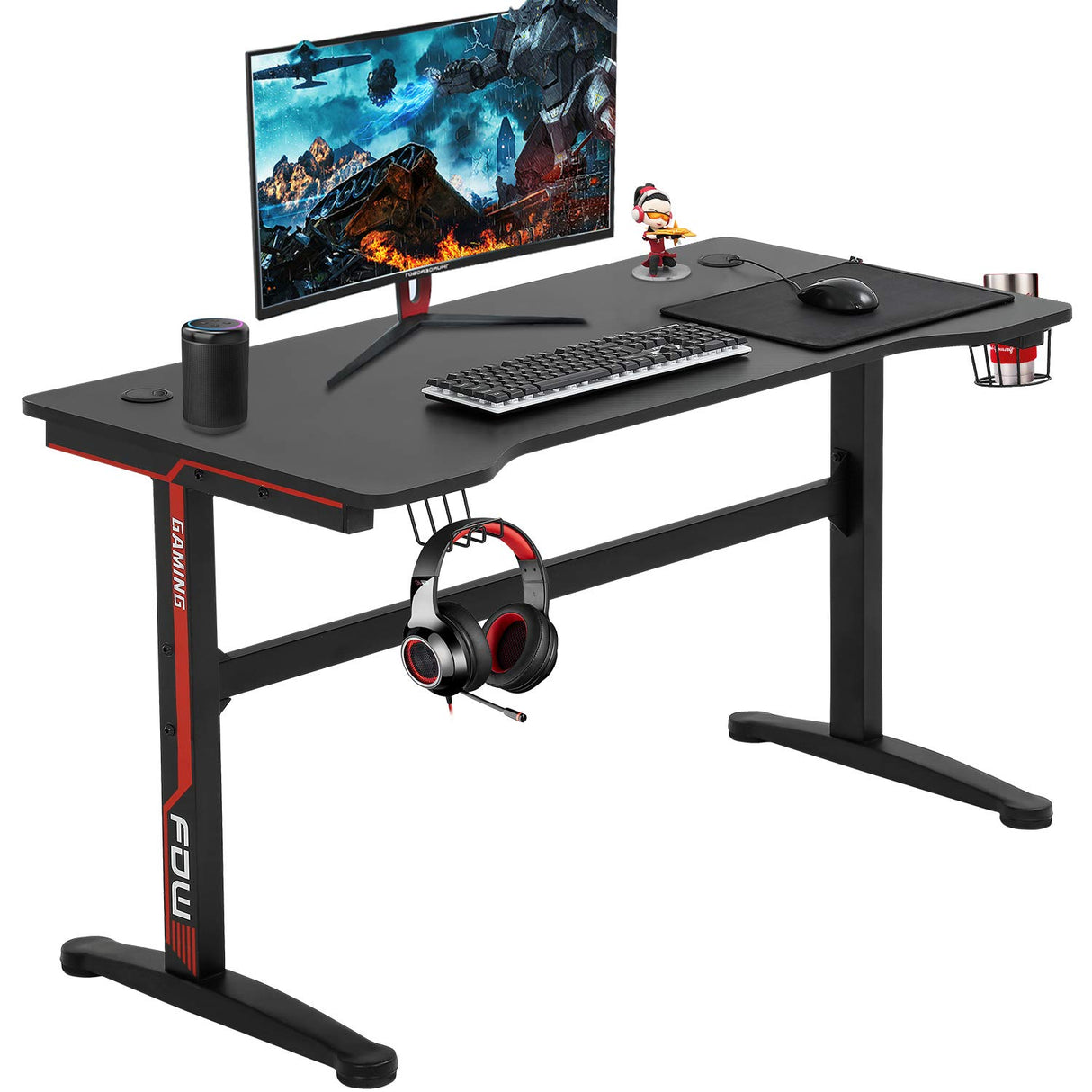 Desk Computer Desk Home Office Desk Extra Large Modern Ergonomic PC Carbon Fiber