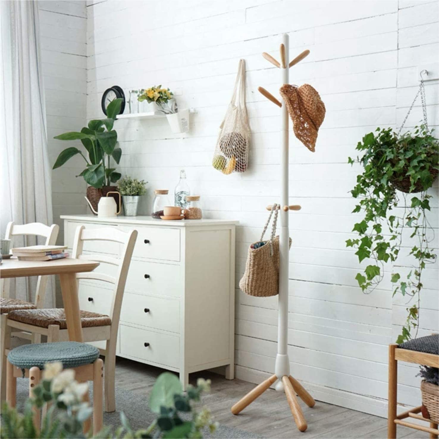 Coat Rack Coat Tree Wood Coat Rack Free Standing Coat Tree Entryway Coat Stand