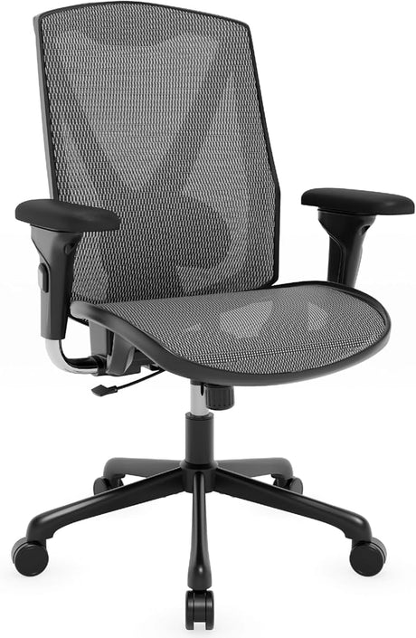 Ergonomic Office Chair, High-Back Swivel Computer Gaming Desk Chair with Lumbar