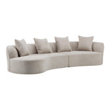 Braebt 126" Comfy Upholstered Cloud Couch, 5-Seater Sofa Couches