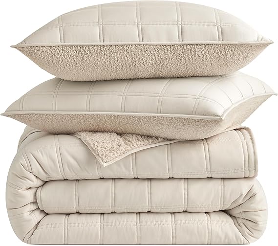 Gizelle King Quilt Set with 2 Pillow Shams - Lightweight All Season Bedding