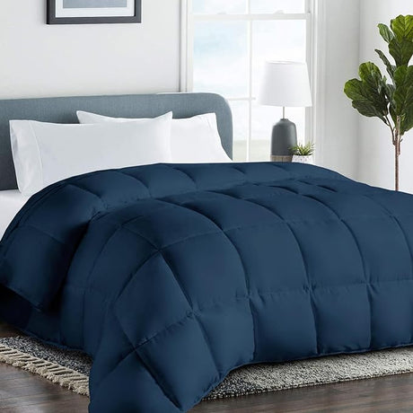 All Season Queen Size Cooling Comforter，Fluffy Down Alternative Comforter - Quilted