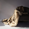 Heavyweight Super Soft Luxury Faux Fur Oversized Throw Blanket  Bleached Finn