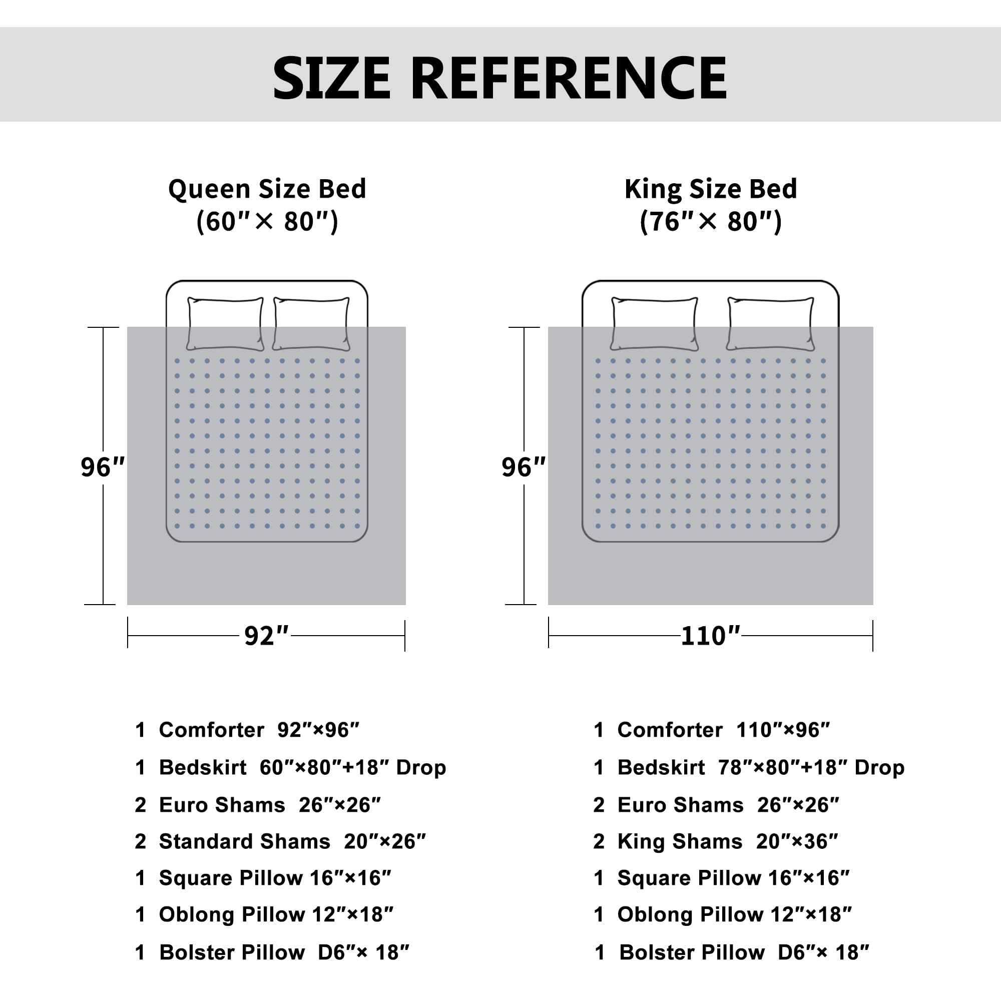 9-Piece King Comforter Set - European Jacquard Bedding with Shams & Bedskirt