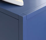 Linon Navy Blue Rolling Sadie File Cabinet