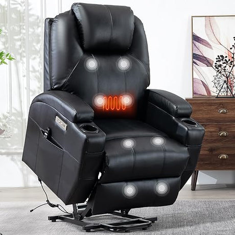 Lift Chair with Massage and Heating Function, Power Lift Recliner Chair