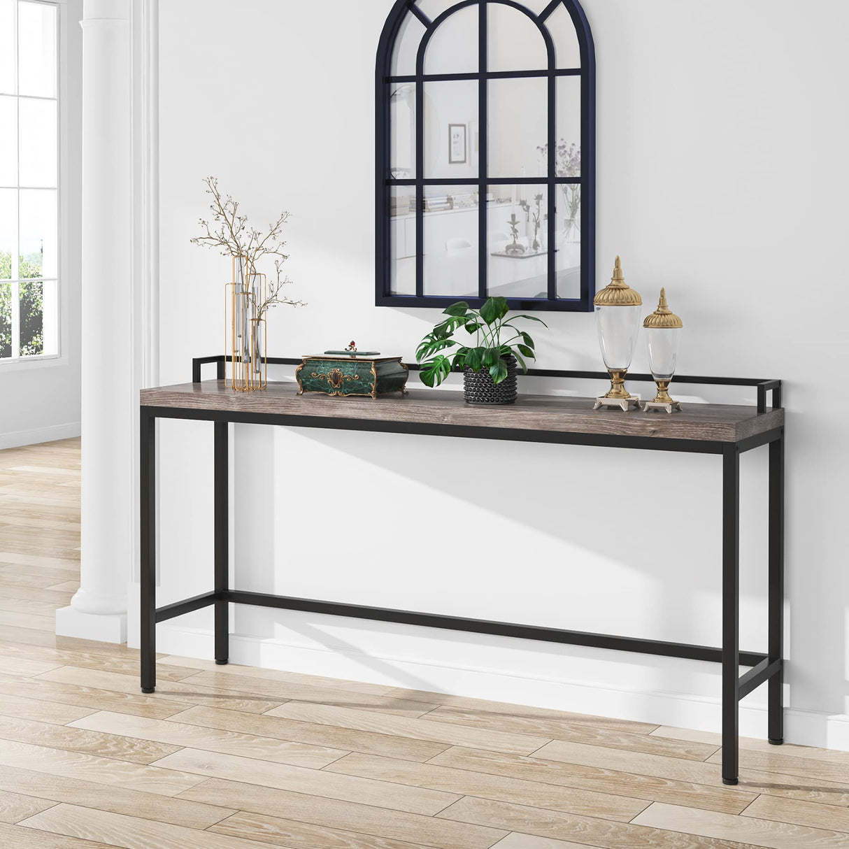 Console Table Behind Sofa Couch, 70.9 Inch Long and Narrow Entryway Table