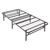 Foldable Metal Platform Bed Frame with Tool Free Setup, 14 Inches High