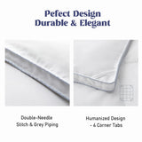 puredown® Goose Feather Comforter King Size, All Season Duvet Insert, Gusseted Ultra-Soft Noiseless Shell Medium WarmthBedding Comforters 104×90 Inch