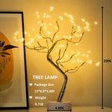 Room Decor, 20" 108 LED Tabletop Bonsai Tree Light, DIY Artificial Tree Lamp, Battery