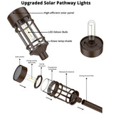 Solar Pathway Lights Outdoor 8 Pack, Solar Lights Outdoor Waterproof IP65, LED Solar