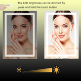 LED Vanity Mirror with Lights 24x18 Inch - Dimmable Wall Mounted Bathroom Mirror