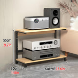 Home Theater Cabinet, Audio-Video Media Stand for Amplifier/Players/Record Player