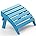 Folding Adirondack Ottoman, No-Assembly Footrest, Resistant  Footstool