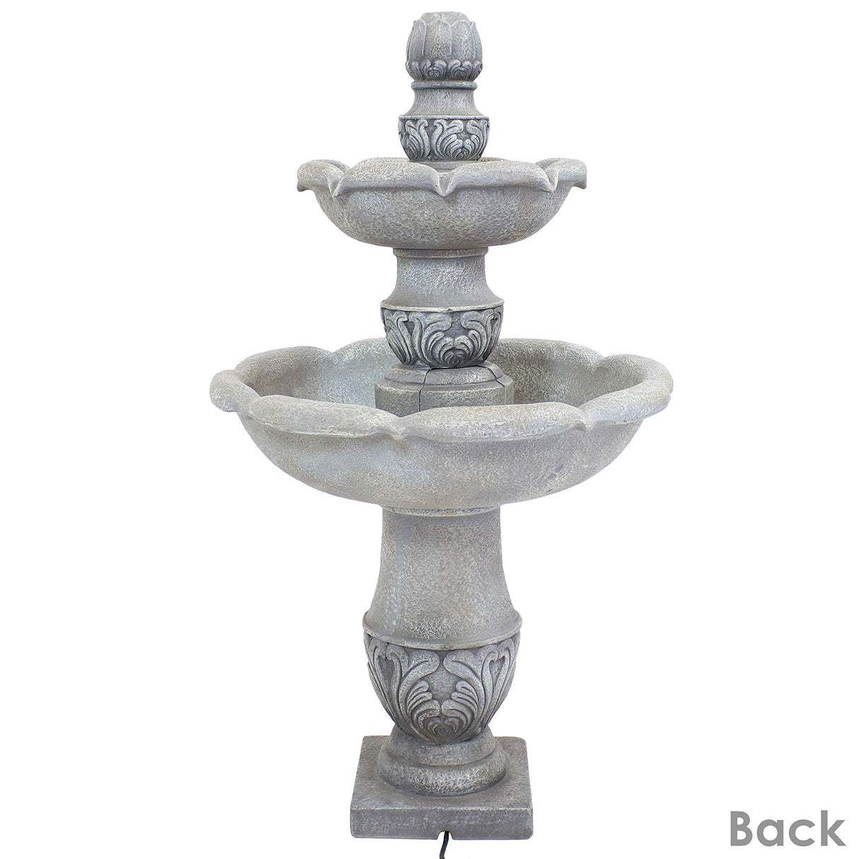 50-Inch 2-Tier French Garden Outdoor Water Fountain