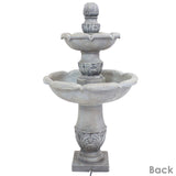50-Inch 2-Tier French Garden Outdoor Water Fountain