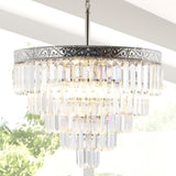 JYL9007A Wyatt 20" 4-Light Crystal LED Chandelier Contemporary,Classic
