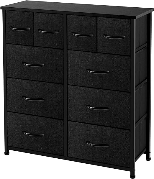 Dresser Double, Tall Storage Organizer Unit for Bedroom