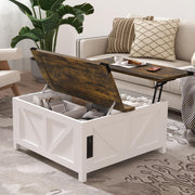 35'' Farmhouse Lift Top Coffee Table, Coffee Tables with Storage