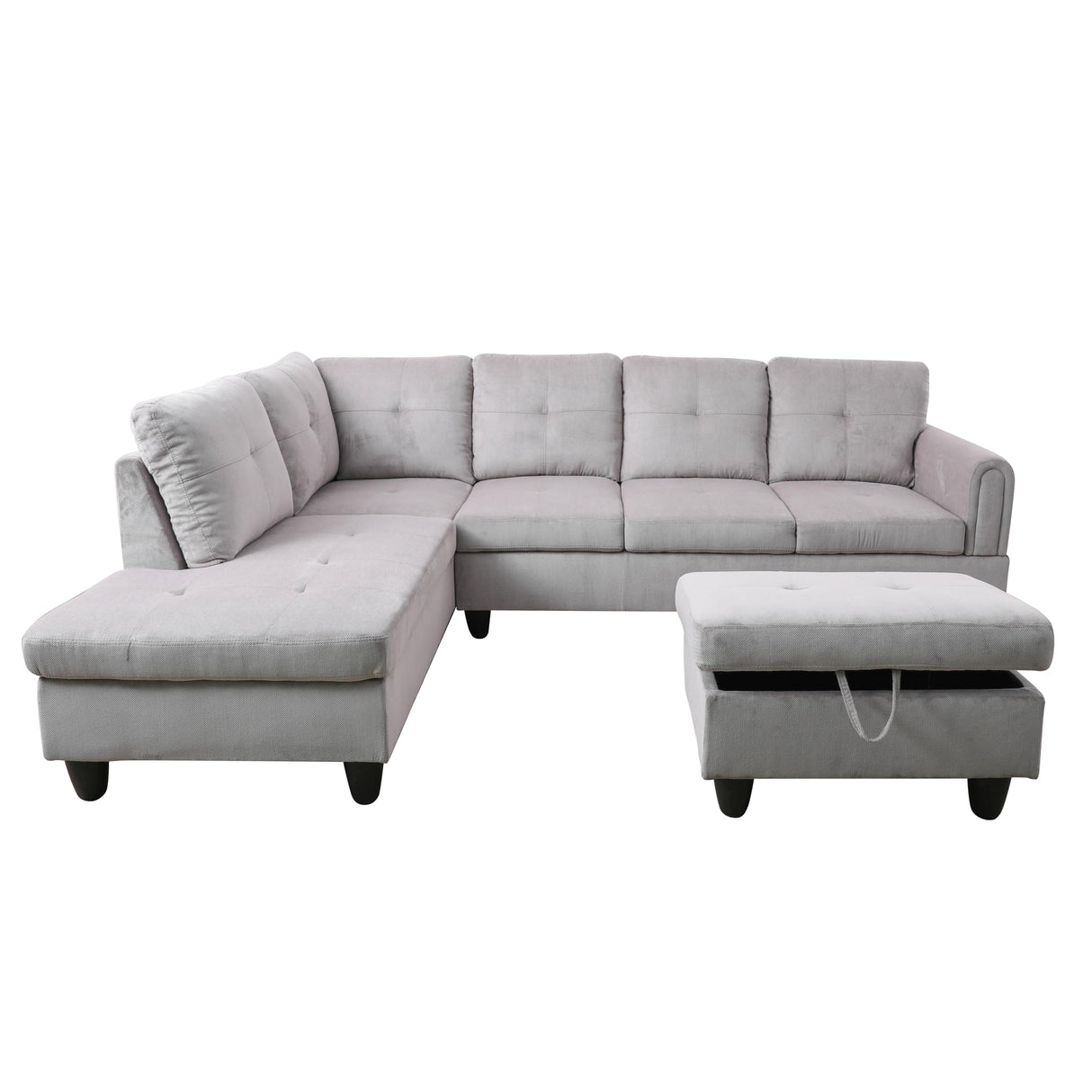 Couches for Living Room L Shaped Couch Upholstered Futon Sofa Comfy