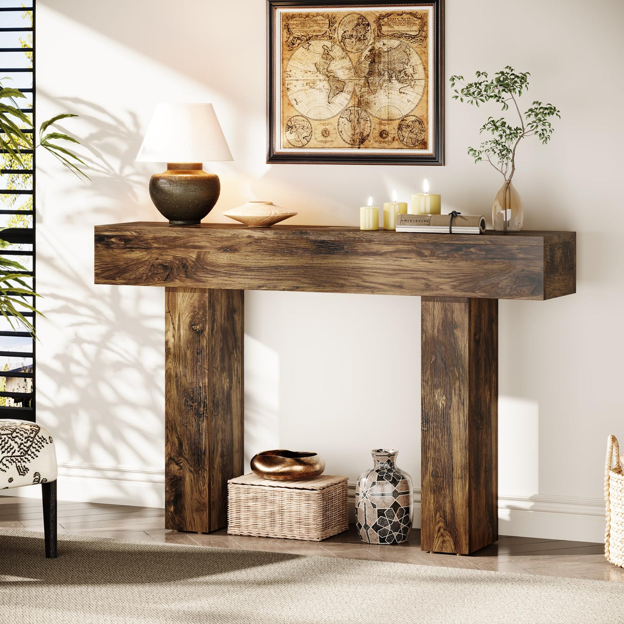 Console Tables for Entryway, 47.2 Inches Long Sofa Table Behind Couch