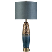 L315924AM Bedford Lamp, Blue, Copper