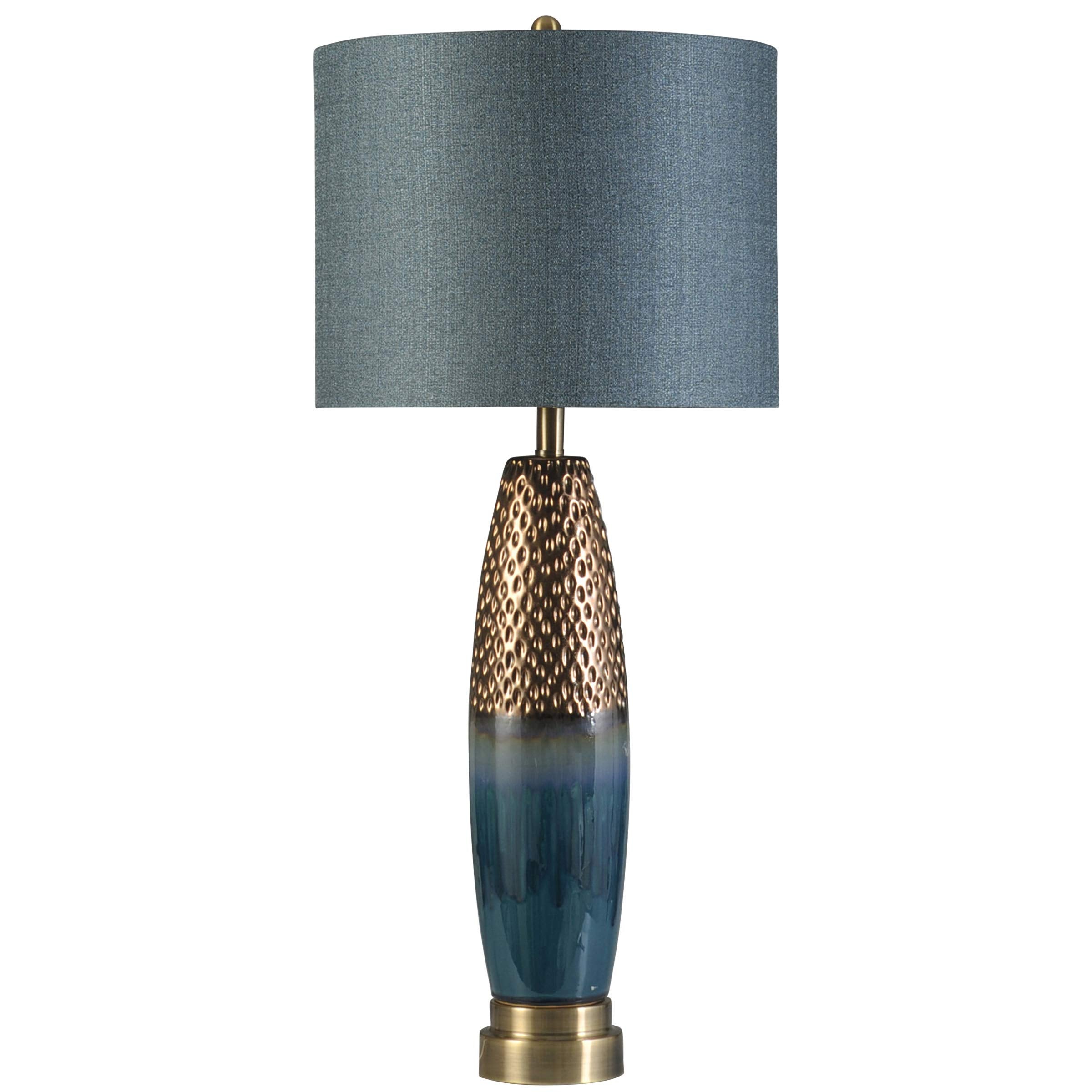 L315924AM Bedford Lamp, Blue, Copper