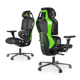 EUREKA ERGONOMIC Typhon Gaming Chair, Home Office Desk Chair with Lumbar Support, Breathable Ergonomic Mesh Chair with 4D Armrests, High Back Comfortable Computer Chair, Seat Depth Adjust, Black Green