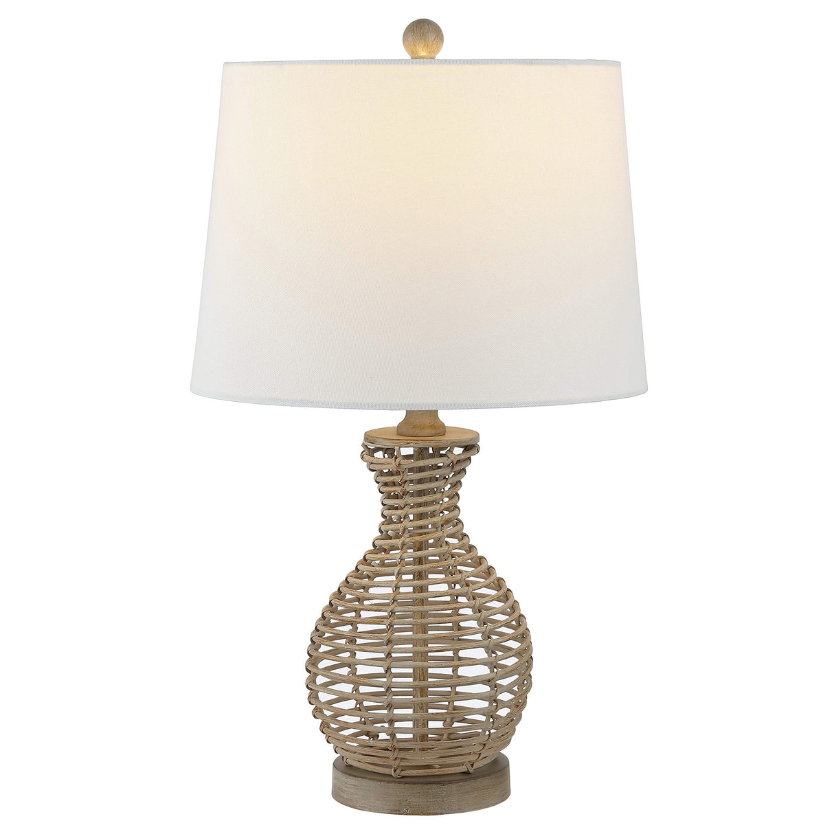 Lighting Collection Flora Farmhouse Rustic Coastal Natural Seagrass 24-inch Bedroom