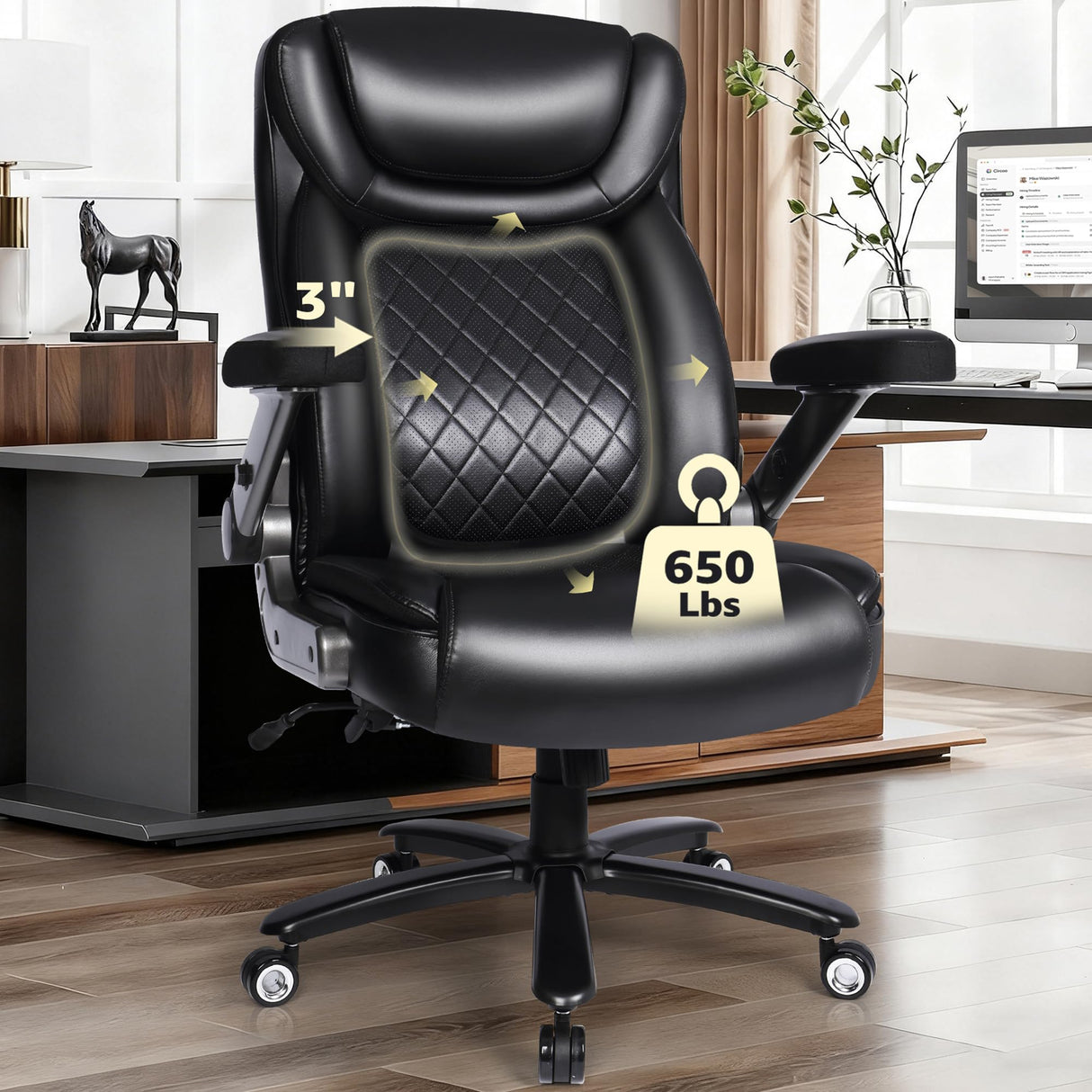 650 lbs Big and Tall Ergonomic Office Chair with Lumbar Support
