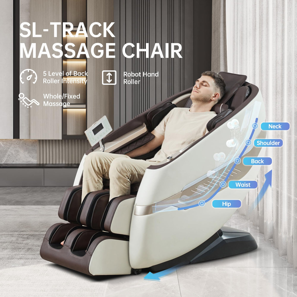 Massage Chair, SL Track Full Body Zero Gravity Massage Recliner