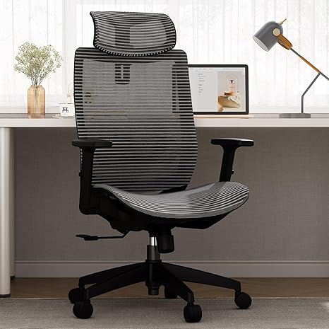 400LBS Heavy Duty Mesh Ergonomic Office Chair Height Adjustable Swivel Computer